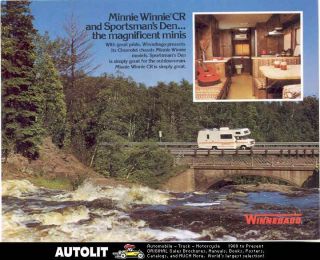 1978 Winnebago Chevrolet motorhome RV Brochure