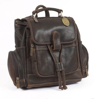 Claire Chase Small Uptown Distressed Leather Backpack