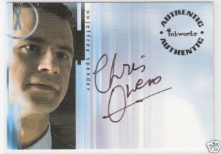 The x Files Chris Owens as Jeffrey Spender Autograph