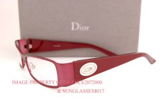 New Christian Dior CD Eyeglasses Frames 3701 HWL Brgndy