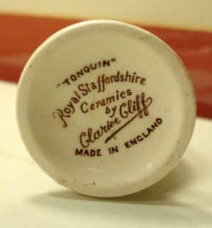  Staffordshire Tonquin Clarice Cliff 5 1 2 Scalloped Bud Vase