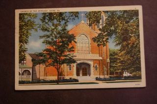 Church of The Epiphany Sayre PA c1939 Vintage Postcard