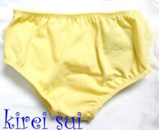 Baby Girls Yellow Chiffon Ruffles Panties Bloomers for Pettiskirt T11