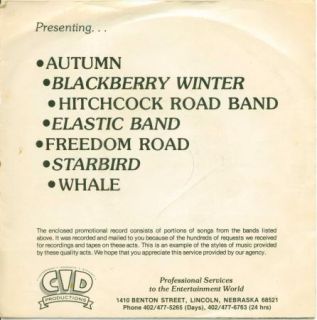 CID Productions Promo Sampler Blackberry Winter Elastic Band Starbird