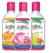 lot of soffell insect repellent lotion orange floral and citronella
