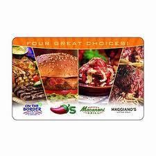 Chilis Gift Card $25 New Can Be Used at 4 Restaurants