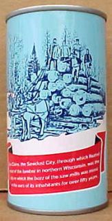 Sawdust City Days Beer Can Walter Eau Claire Wisconsin