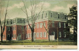 Chillicothe Missouri St Josephs Academy Postcard 1908