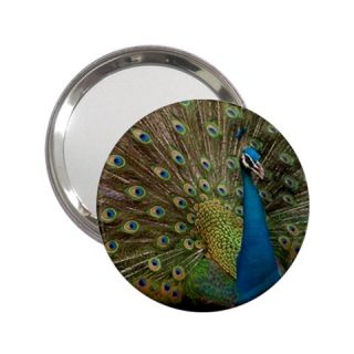  Peacock Animal Bird Lover Mirror for Handbag Purse Desk Backpack Bag