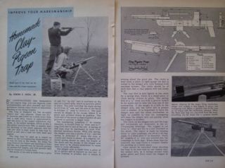 How to Build A Clay Pigeon Catapult Target Trap Skeet Thrower 1942 DIY