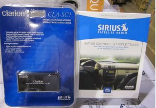 New Clarion CLASC1 Sirius SCC1 Sirius Radio Package