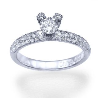 clarity enhanced diamond engagement ring white gold 99057a