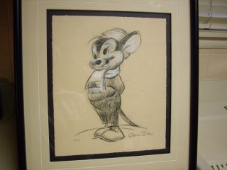 Signed Chuck Jones Limited Edition Print of Sniffles 95 120 Framed