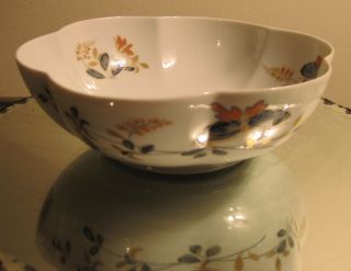 Raynaud Limoges Papillons Large Melon Bowl 6 5 Butterflies Blue Gold