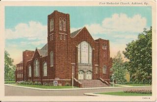 First Methodist Church Ashland KY Postcard