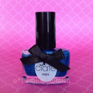 New Ciaté Mini Nail Polish Glass Slipper Blue Glitter 5ml Ciate