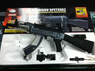  Spetsnaz AEG by Cybergun Full Metal Gearbox Airsoft Gun Clear