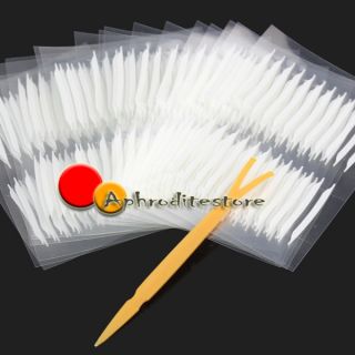  Invisible Double Sided Eyelid Adhesive Eyes Tape Sticker Fork