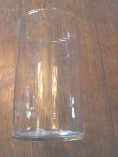 Straight Sided Clear Glass Vase 6 x 3 25