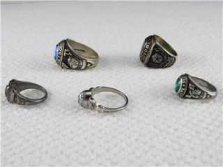 Jostens Sterling LTM Class Rings Lot of 4 1 Chrysler Corp Master Parts