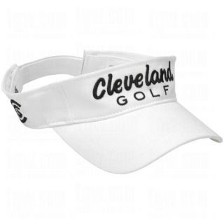 New Cleveland Tour Structured White Low Profile Adjustable Visor Hat