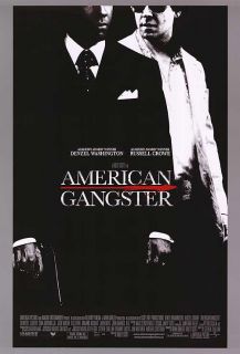 American Gangster Movie Poster 2 Sided Original Final 27x40 Denzel