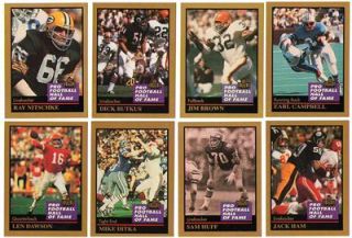 RARE 1991 Enor Gold Official Pro Football Hall of Fame Set 160 Cards
