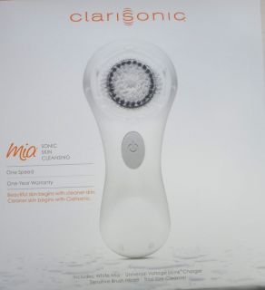 Clarisonic MIA Face Brush Sonic Skin Cleansing System White 1 Speed