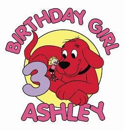 Clifford The Big Red Dog Personalized Birthday T Shirt