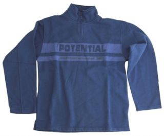 Plain Lazy Potential Half Zip Sweatshirt