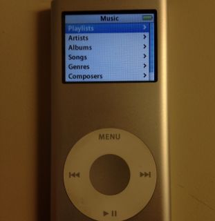 Apple 2nd Generation Silver iPod Nano 2GB Classic Model A1199