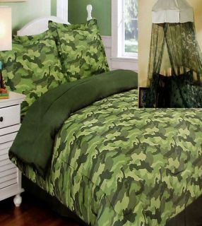  Twin Comforter Sham Bedskirt Canopy 4pc Bedding Set New