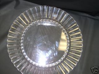Clear Plastic Party Wedding Plate Yoshi 10 Scalloped