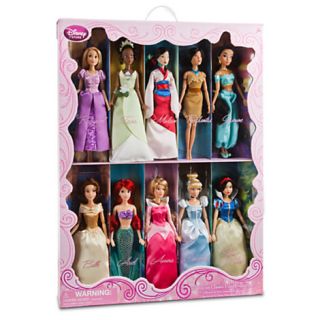 Disney Princess Doll Classic Collection 10 Piece Doll Set Cinderella