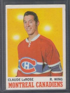 1970 71 Topps Claude Larose 56 Montreal Candiens 7909