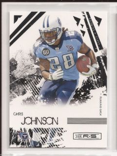 2009 Chris Johnson Panini Rookie and Stars NFL Card 95 Titans East