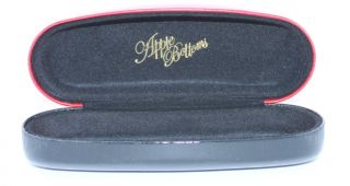  Red Black Designer Hard Clam Case Authentic Eyeglasses Optical