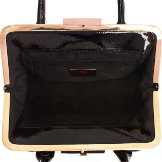 Authentic Braccialini Clio Small Handbag in Genuine Black Leather Best