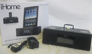  Enhanced 30pin iPod iPhone iPad Alarm Clock Speaker Dock Black