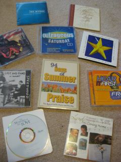 Lot of 13 Variety Christian Music CDs + Free Sampler CD 4 the PC Good