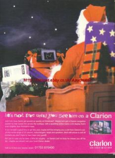 Clarion Car Audio Santa 1996 Magazine Advert 958