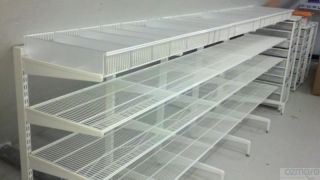 Elfa White Closet Organizer Wire Rack Shelves Shelving