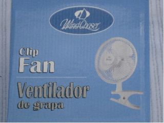 Windchaser 6  Personal Clip Fan Office Home Camp Use
