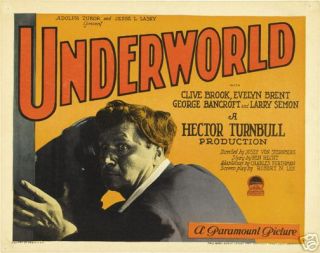 Underworld Movie Poster Clive Brook RARE Hot Vintage 2
