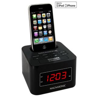 Digital FM Alarm Clock Radio Speaker iPod iPhone Dock Dual Alarm Auto