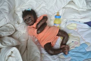 Gorilla Baby by Christine Noel from Denise Pratt Kiwi Reborn BÉBÉ