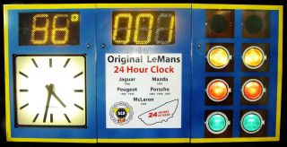  hours LeMans Clock Race Display Second Most Famous CLOCK in the WORLD