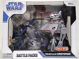 Star Wars CLONE WARS Battle Pack THE BATTLE OF CHRISTOPHSIS AAT AT AP