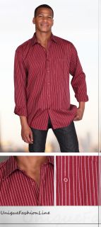  Classic Stylish Contrast Stripes Color Dress Shirt Style 306