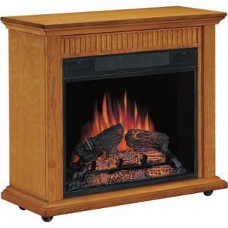 Classic Flame Carver Roll Away Electric Fireplace Package 23RM130OAK